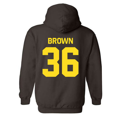Western Michigan - NCAA Football : Freddy Brown - Classic Shersey Hooded Sweatshirt-1