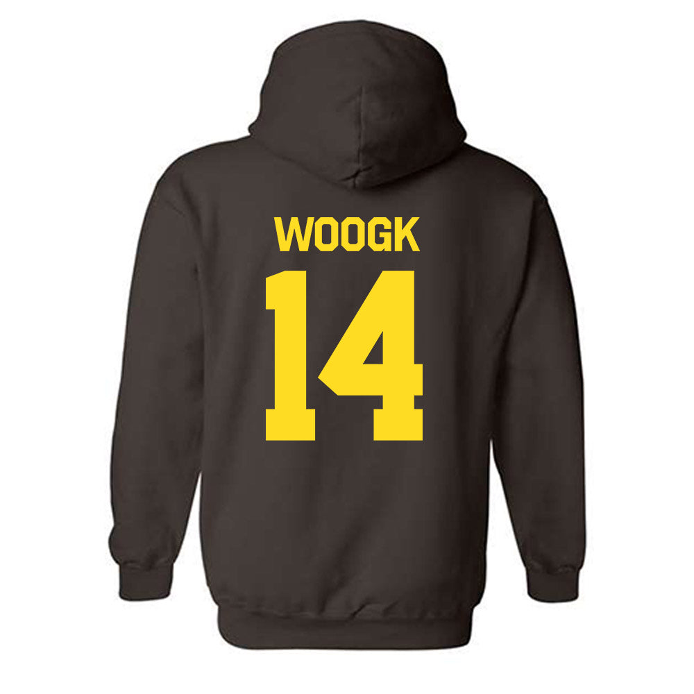 Western Michigan - NCAA Men's Ice Hockey : Colby Woogk - Classic Shersey Hooded Sweatshirt-1