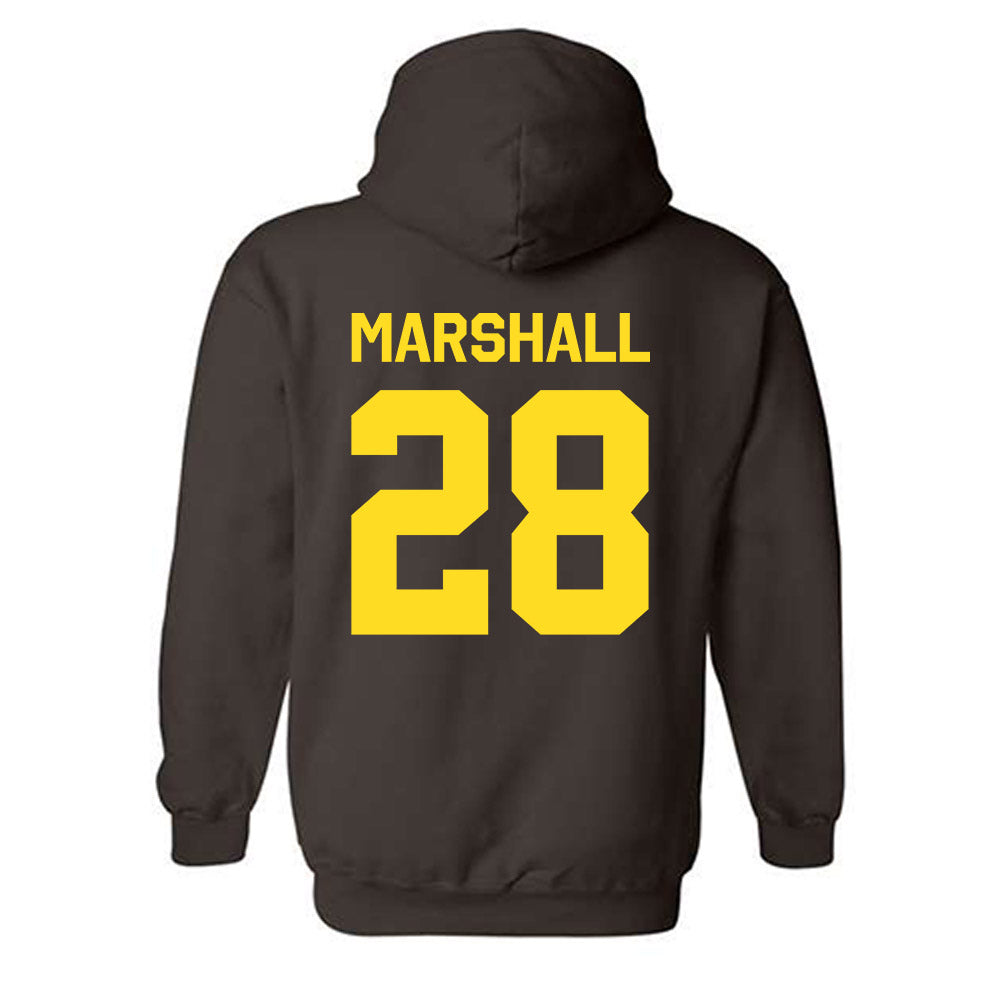 Western Michigan - NCAA Baseball : Trevor Marshall - Classic Shersey Hooded Sweatshirt-1