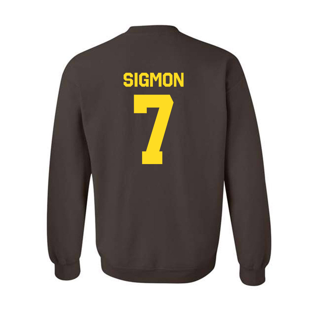Western Michigan - NCAA Men's Basketball : Jordan Sigmon - Classic Shersey Crewneck Sweatshirt-1