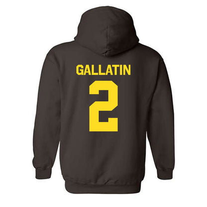 Western Michigan - NCAA Men's Ice Hockey : Grady Gallatin - Classic Shersey Hooded Sweatshirt-1