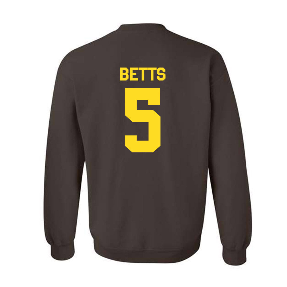 Western Michigan - NCAA Football : Justyce Betts - Classic Shersey Crewneck Sweatshirt-1