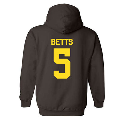 Western Michigan - NCAA Football : Justyce Betts - Classic Shersey Hooded Sweatshirt-1