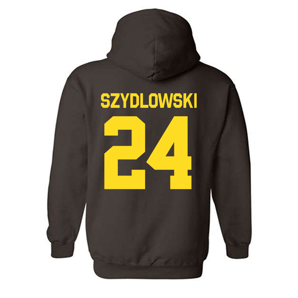 Western Michigan - NCAA Men's Ice Hockey : Garrett Szydlowski - Classic Shersey Hooded Sweatshirt-1