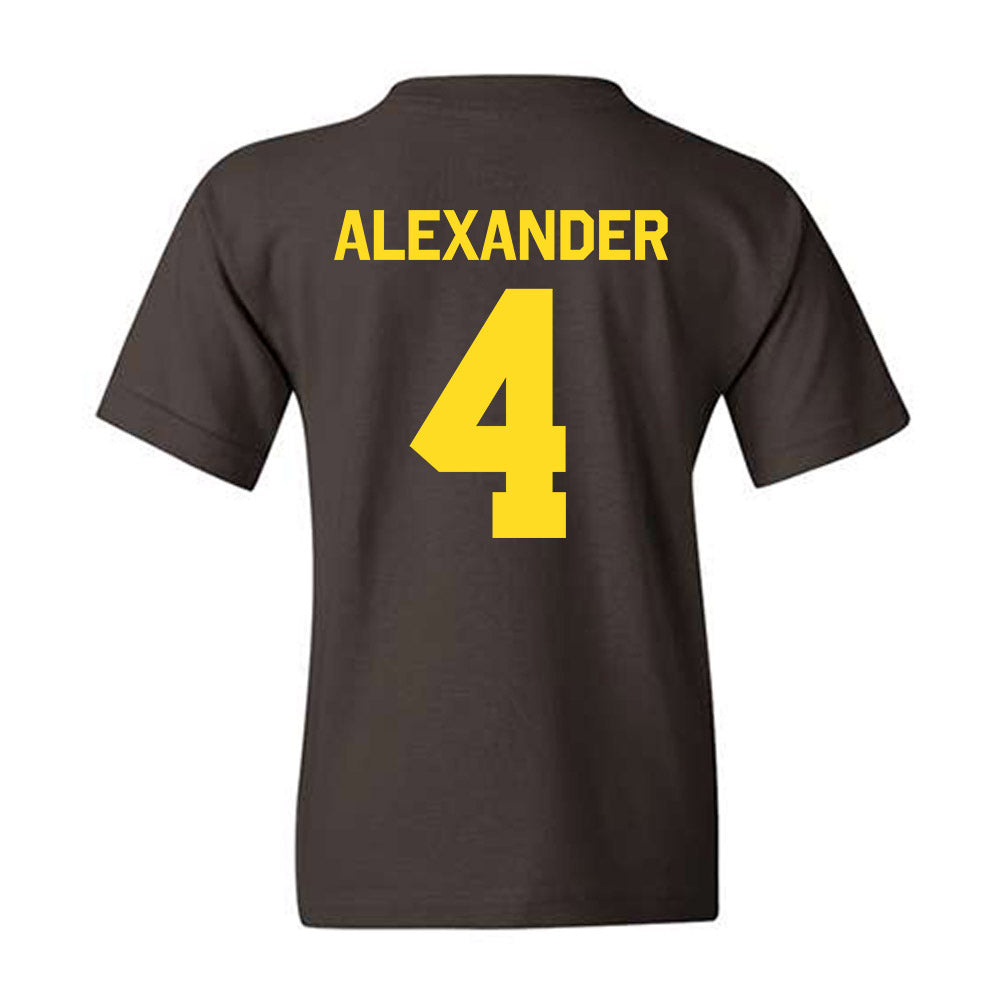 Western Michigan - NCAA Football : Austin Alexander - Classic Shersey Youth T-Shirt-1