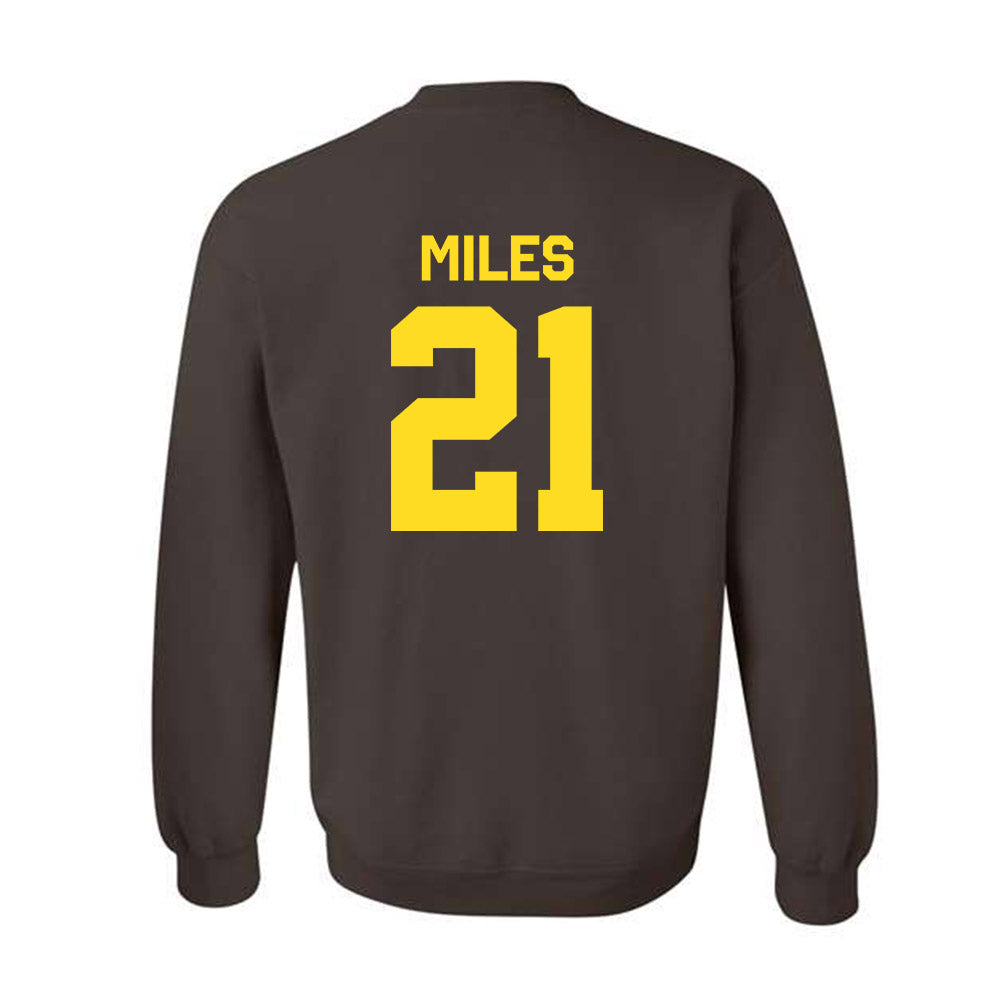 Western Michigan - NCAA Football : CJ Miles - Classic Shersey Crewneck Sweatshirt-1