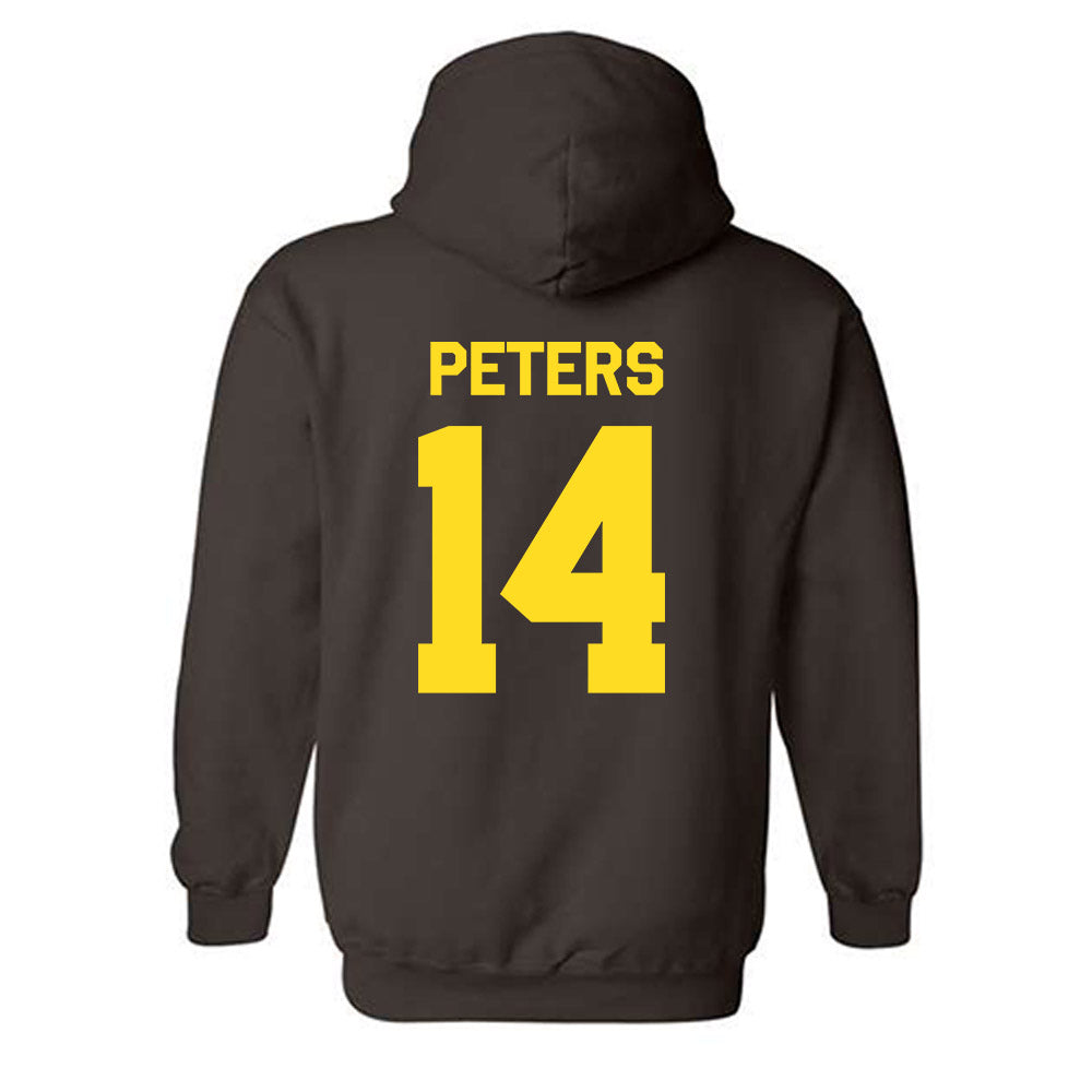 Western Michigan - NCAA Football : John Peters - Classic Shersey Hooded Sweatshirt-1