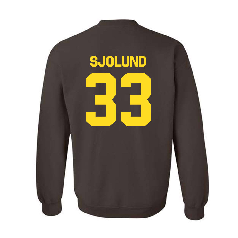Western Michigan - NCAA Men's Ice Hockey : Samuel Sjolund - Classic Shersey Crewneck Sweatshirt-1