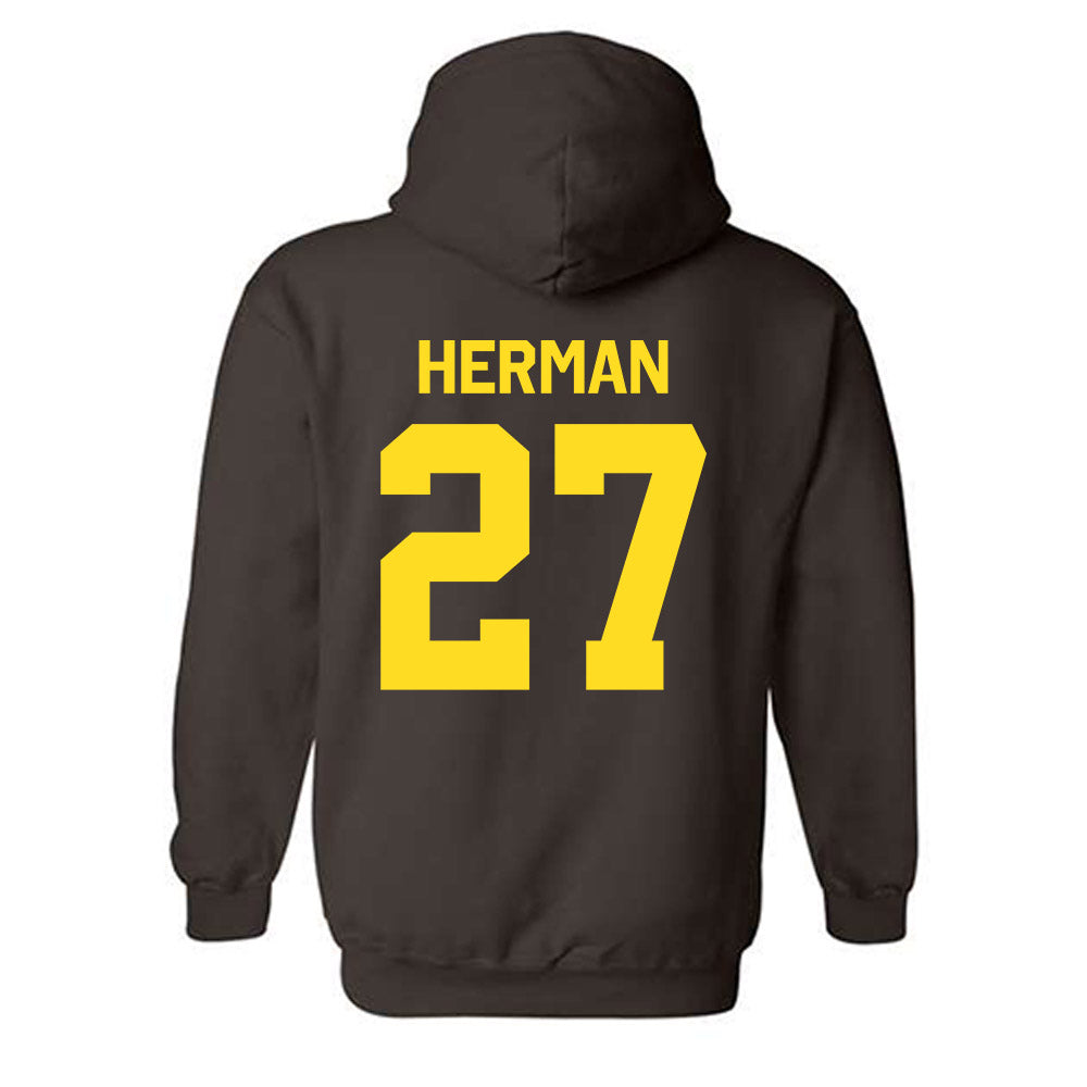 Western Michigan - NCAA Softball : Hannah Herman - Classic Shersey Hooded Sweatshirt-1