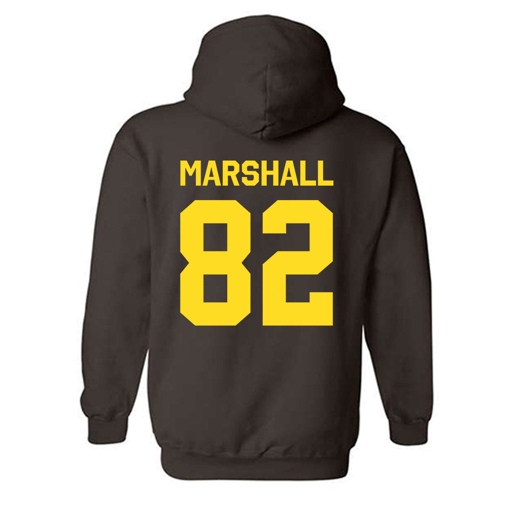 Western Michigan - NCAA Football : Terence Marshall - Classic Shersey Hooded Sweatshirt-1