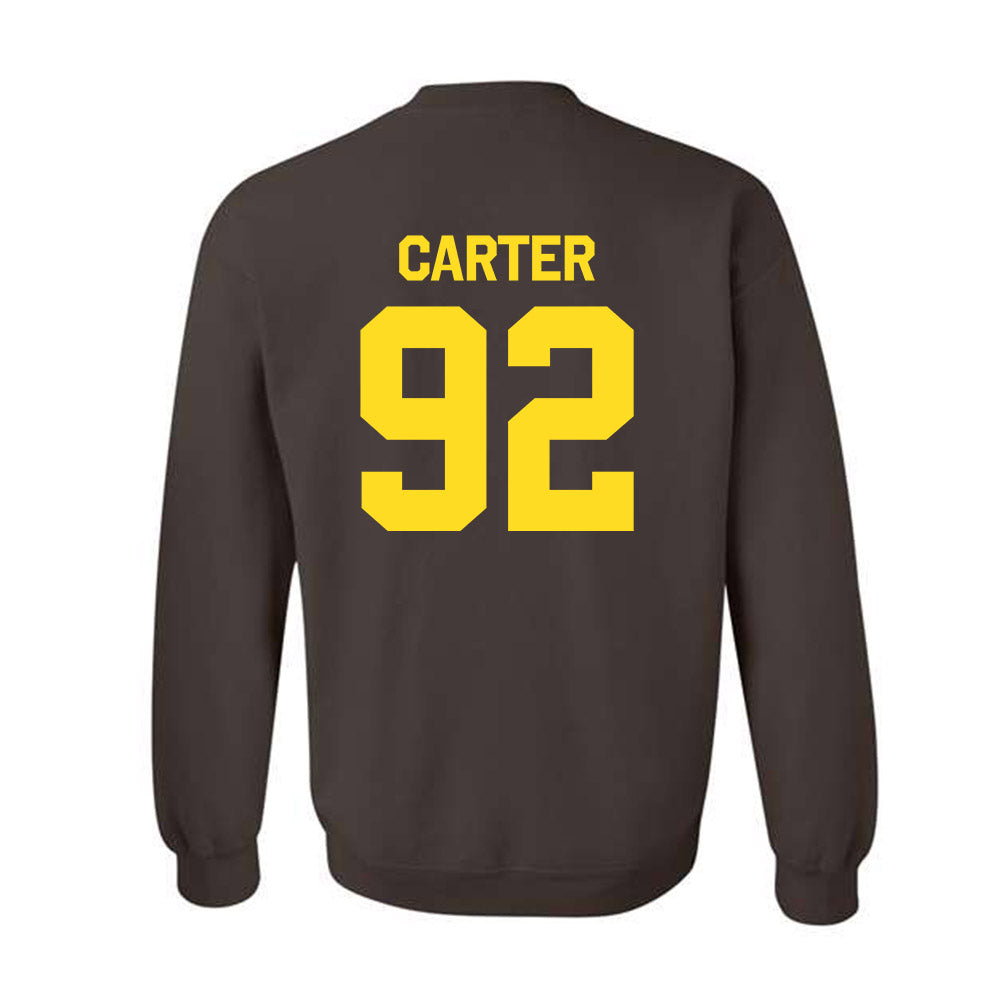 Western Michigan - NCAA Football : Gian Carter - Classic Shersey Crewneck Sweatshirt-1