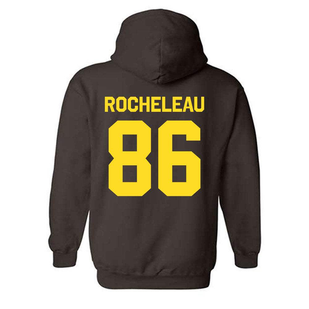 Western Michigan - NCAA Football : Ryan Rocheleau - Classic Shersey Hooded Sweatshirt-1