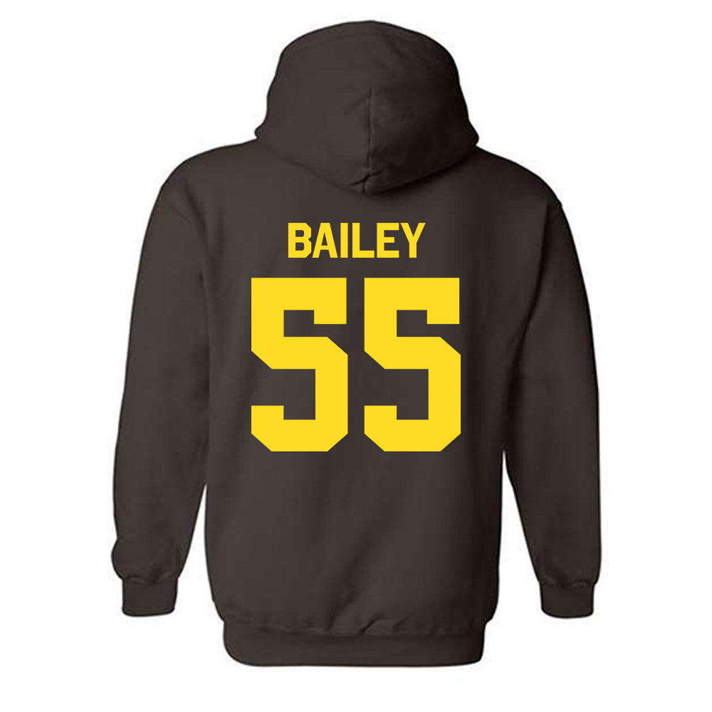 Western Michigan - NCAA Football : Jacob Bailey - Classic Shersey Hooded Sweatshirt-1