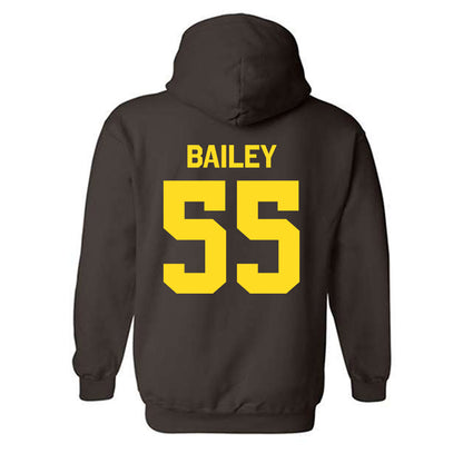 Western Michigan - NCAA Football : Jacob Bailey - Classic Shersey Hooded Sweatshirt-1