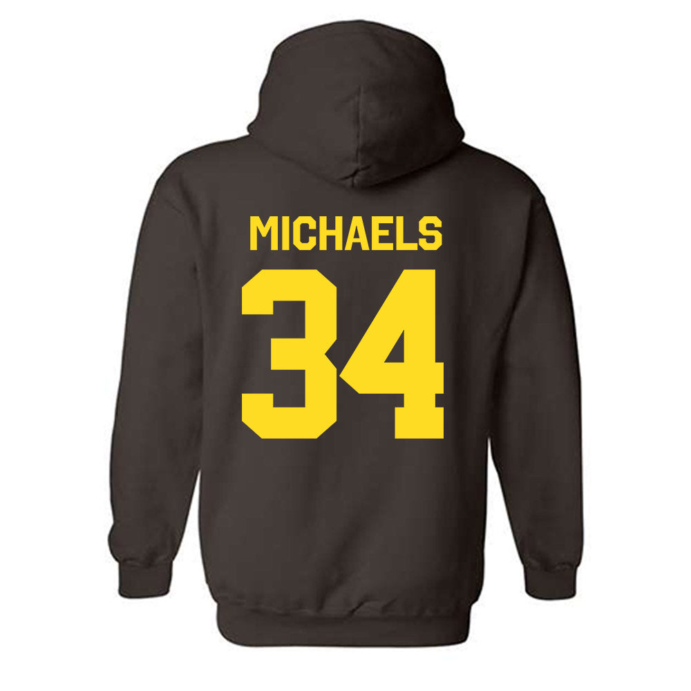 Western Michigan - NCAA Men's Ice Hockey : Owen Michaels - Classic Shersey Hooded Sweatshirt-1