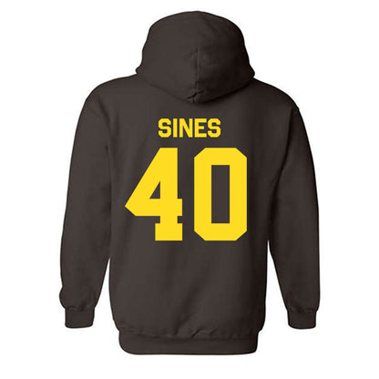 Western Michigan - NCAA Football : Nathan Sines - Classic Shersey Hooded Sweatshirt-1