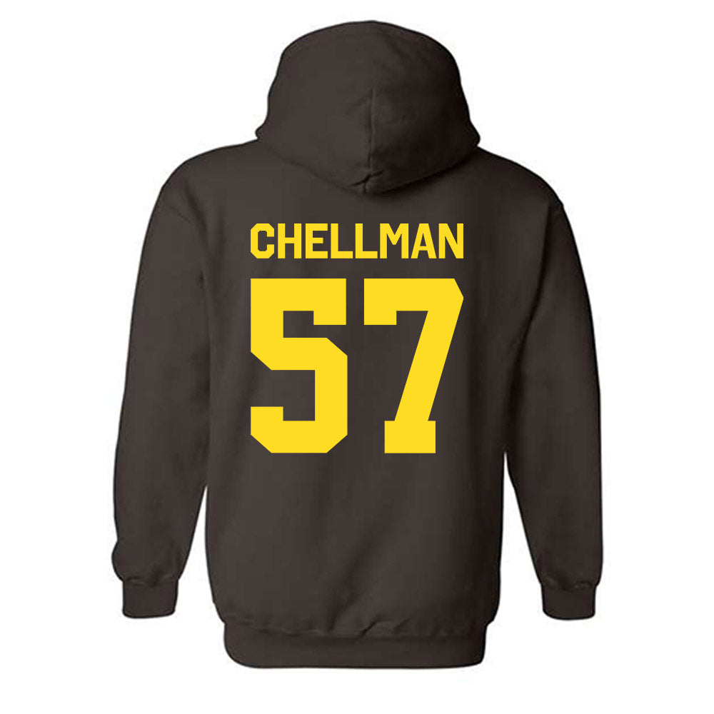 Western Michigan - NCAA Football : Jake Chellman - Classic Shersey Hooded Sweatshirt-1