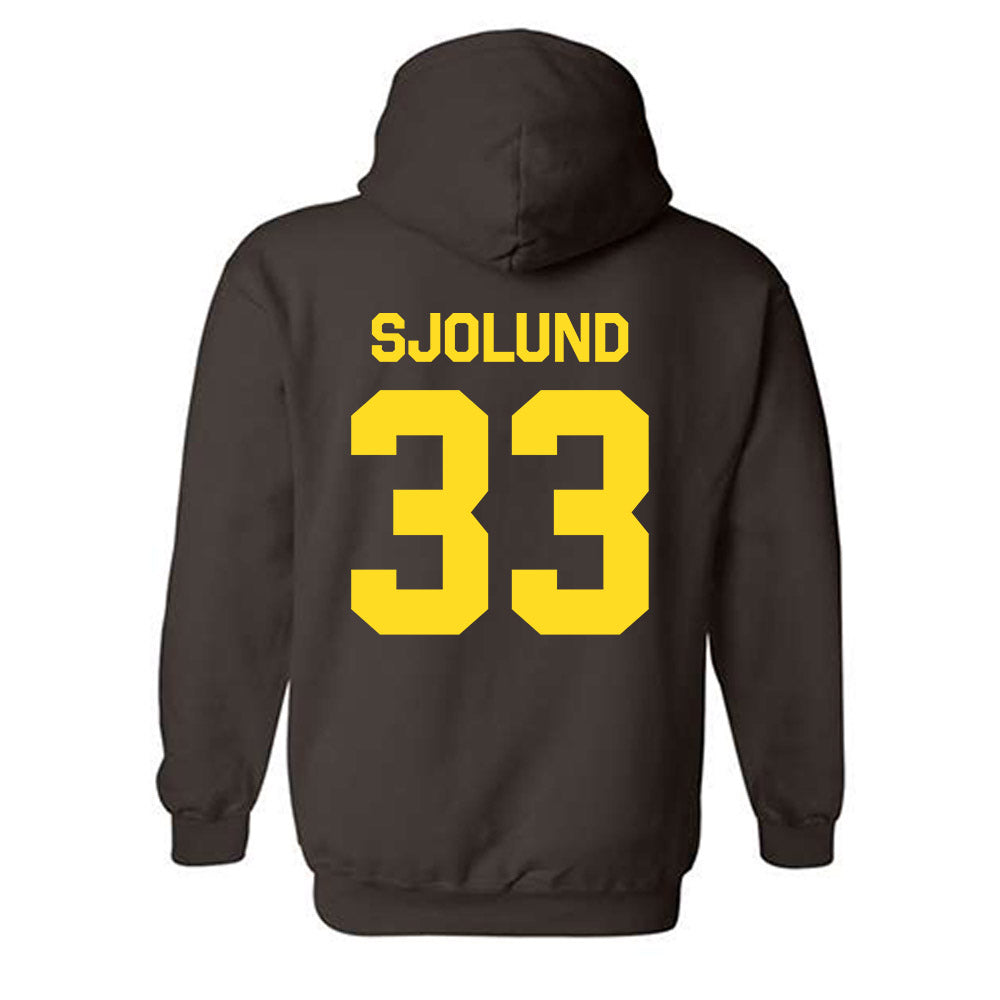 Western Michigan - NCAA Men's Ice Hockey : Samuel Sjolund - Classic Shersey Hooded Sweatshirt-1