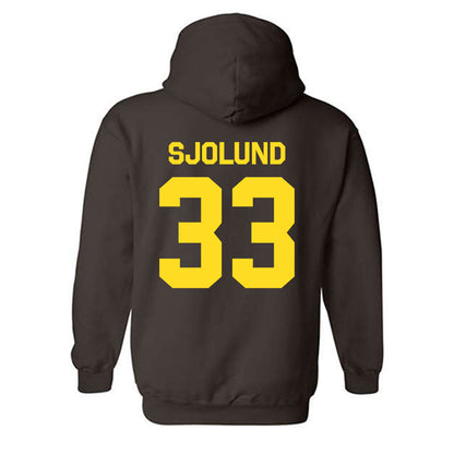 Western Michigan - NCAA Men's Ice Hockey : Samuel Sjolund - Classic Shersey Hooded Sweatshirt-1