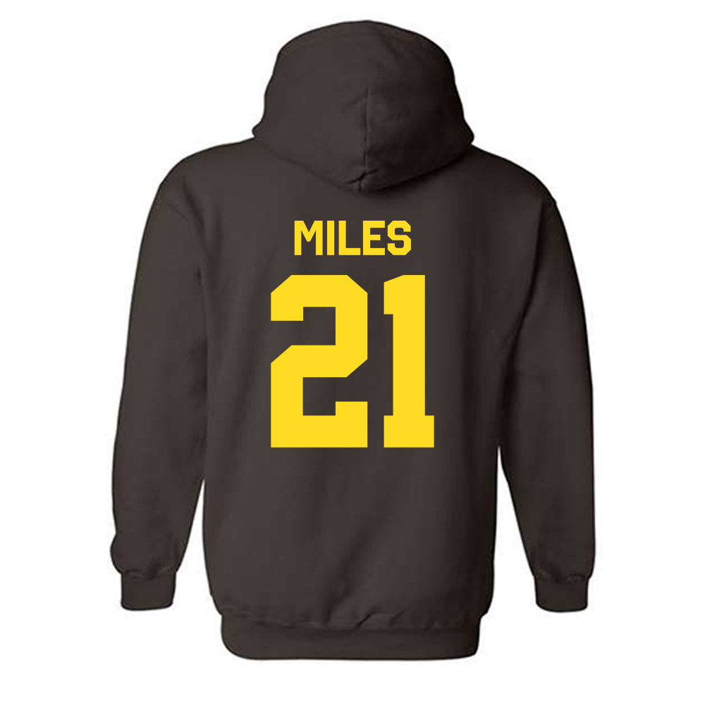 Western Michigan - NCAA Football : CJ Miles - Classic Shersey Hooded Sweatshirt-1