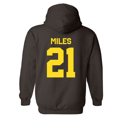 Western Michigan - NCAA Football : CJ Miles - Classic Shersey Hooded Sweatshirt-1