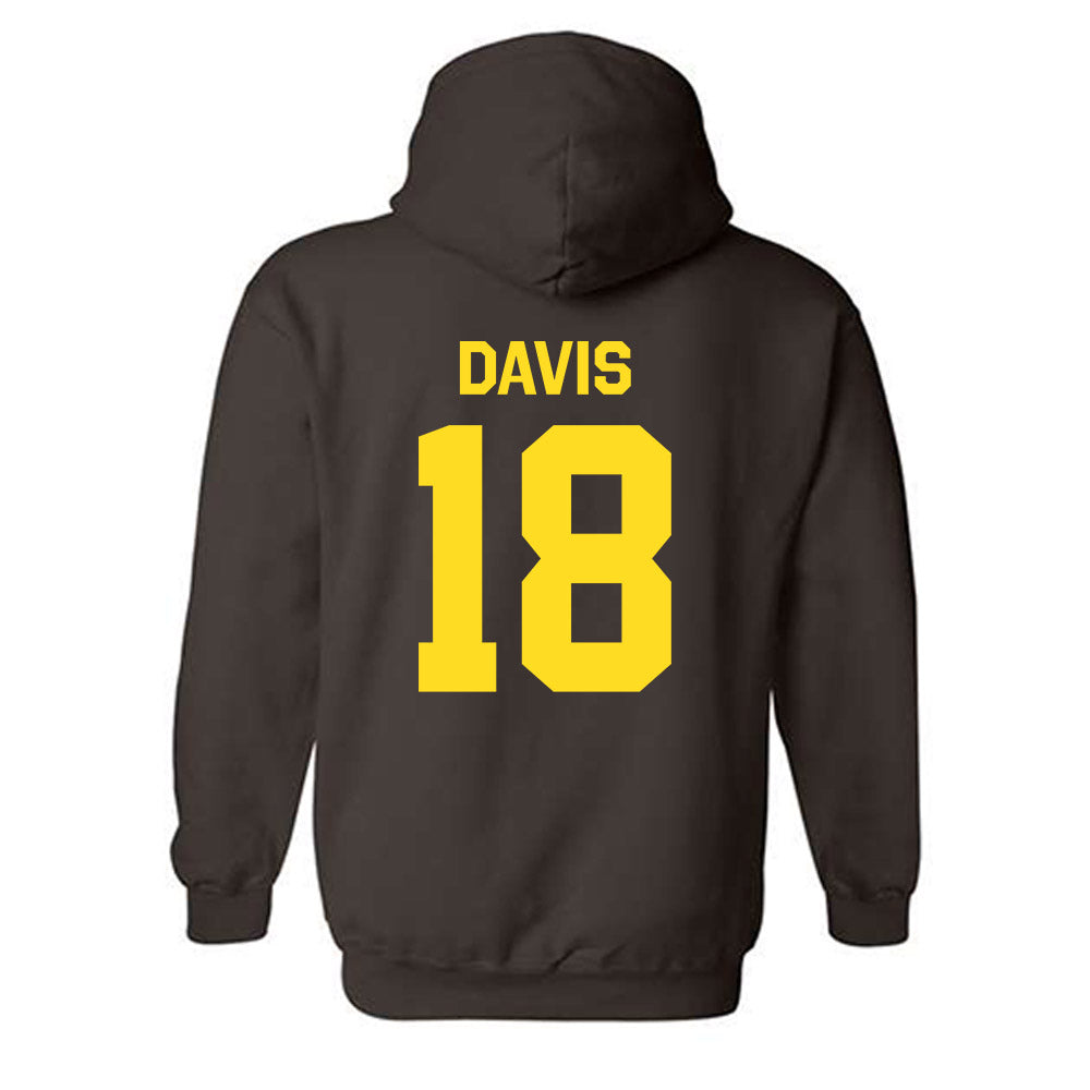 Western Michigan - NCAA Football : Micah Davis - Classic Shersey Hooded Sweatshirt-1