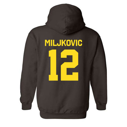 Western Michigan - NCAA Women's Basketball : Isabella Miljkovic - Classic Shersey Hooded Sweatshirt-1