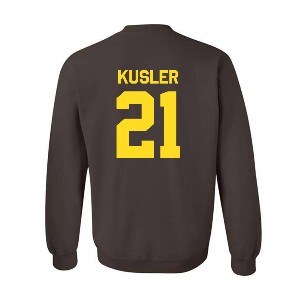 Western Michigan - NCAA Men's Ice Hockey : Ryan Kusler - Classic Shersey Crewneck Sweatshirt-1
