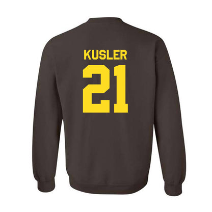 Western Michigan - NCAA Men's Ice Hockey : Ryan Kusler - Classic Shersey Crewneck Sweatshirt-1