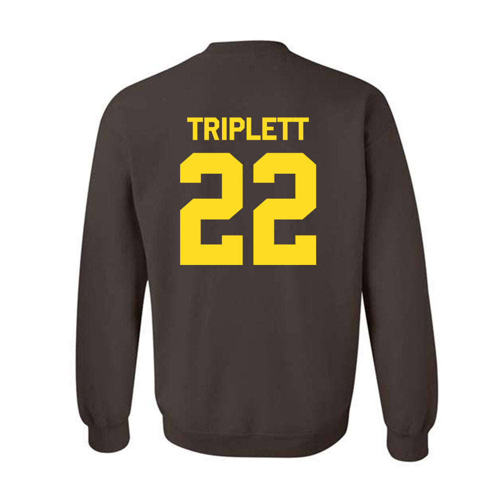 Western Michigan - NCAA Football : Donovan Triplett - Classic Shersey Crewneck Sweatshirt-1