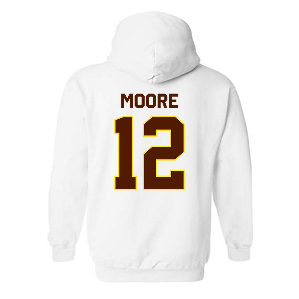 Western Michigan - NCAA Football : Dillon Moore - Classic Shersey Hooded Sweatshirt-1