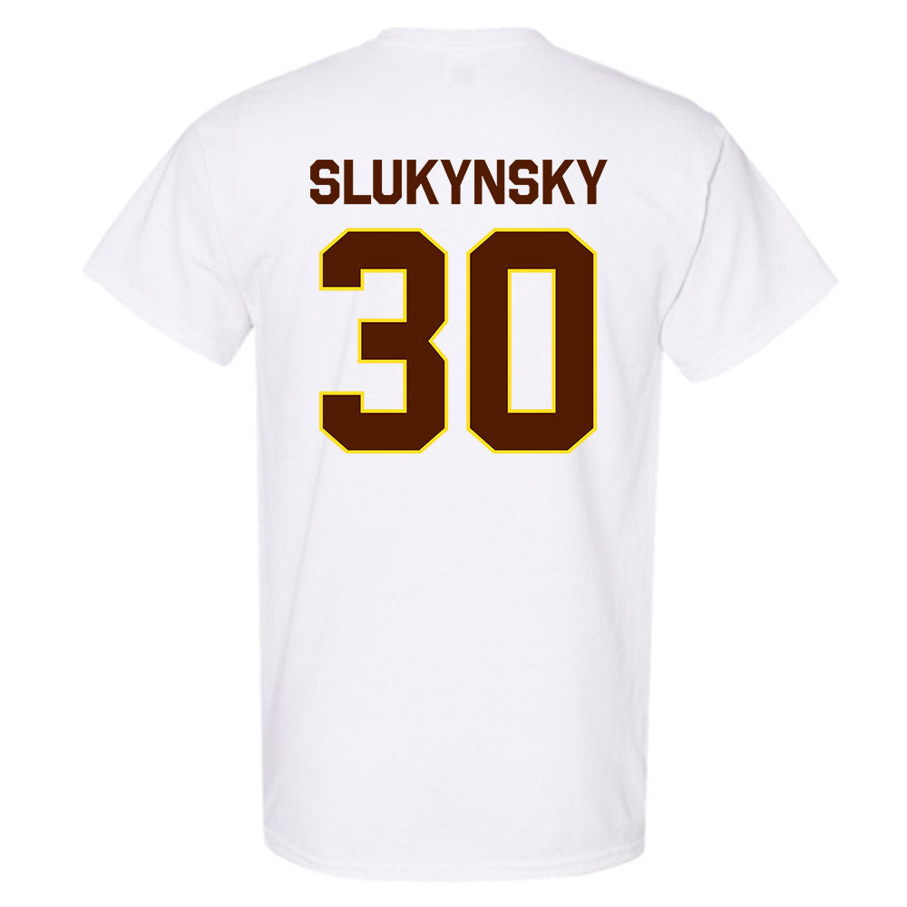 Western Michigan - NCAA Men's Ice Hockey : Hampton Slukynsky - Classic Shersey T-Shirt-1