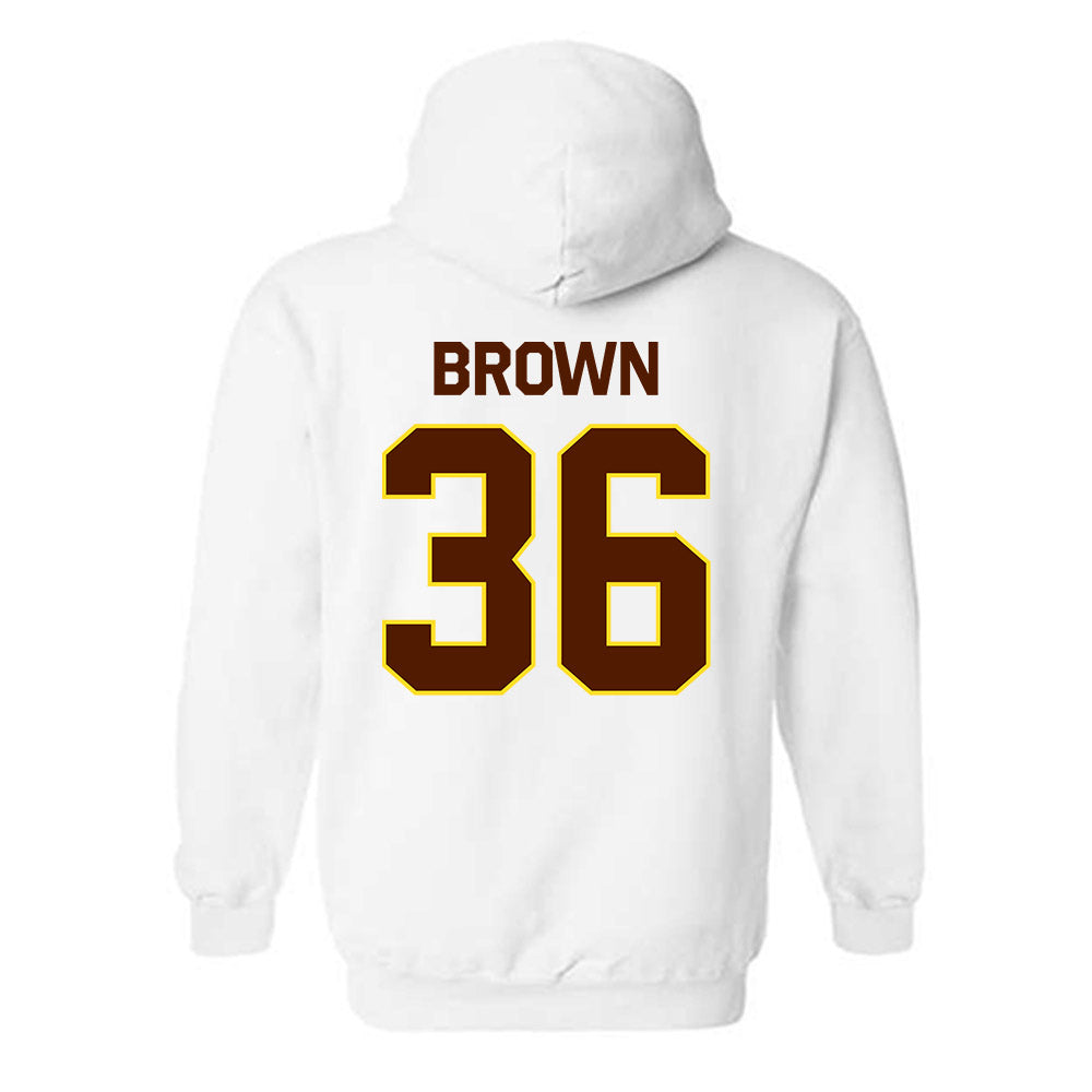 Western Michigan - NCAA Football : Freddy Brown - Classic Shersey Hooded Sweatshirt-1