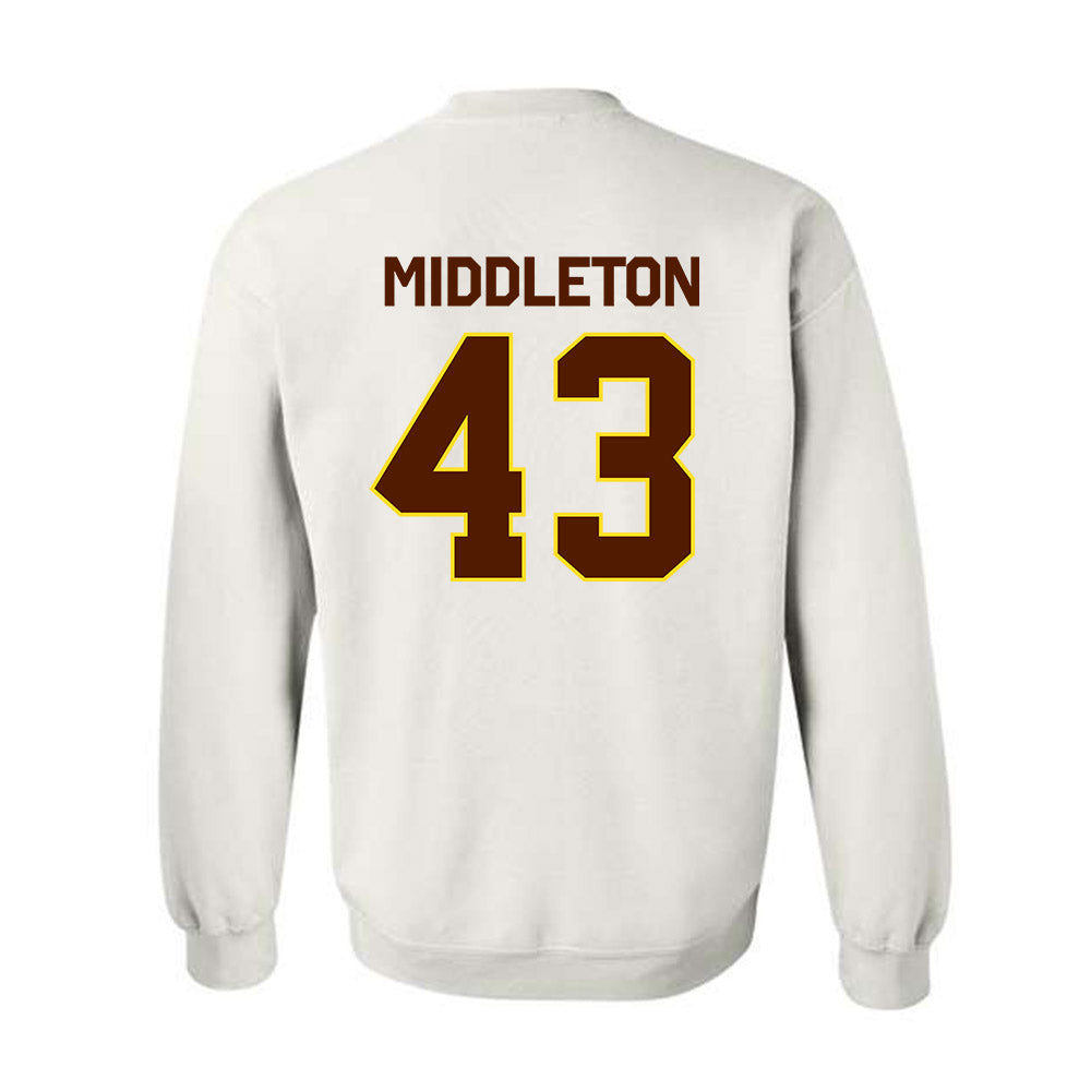 Western Michigan - NCAA Baseball : Cooper Middleton - Classic Shersey Crewneck Sweatshirt-1