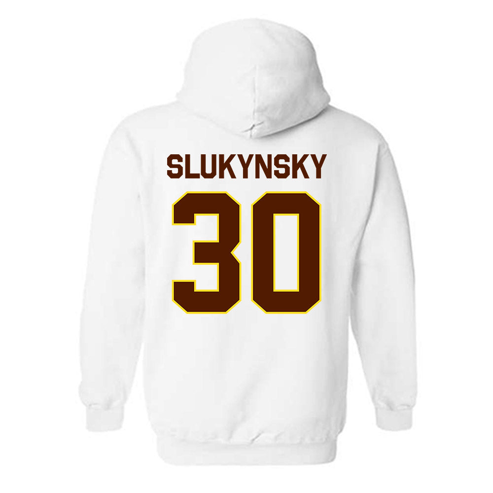 Western Michigan - NCAA Men's Ice Hockey : Hampton Slukynsky - Classic Shersey Hooded Sweatshirt-1