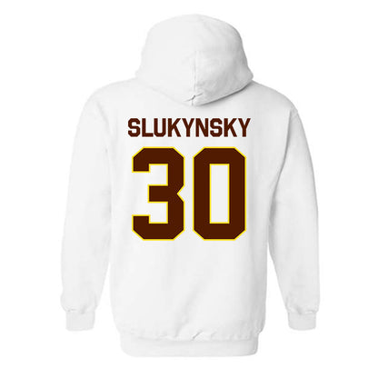Western Michigan - NCAA Men's Ice Hockey : Hampton Slukynsky - Classic Shersey Hooded Sweatshirt-1