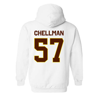 Western Michigan - NCAA Football : Jake Chellman - Classic Shersey Hooded Sweatshirt-1