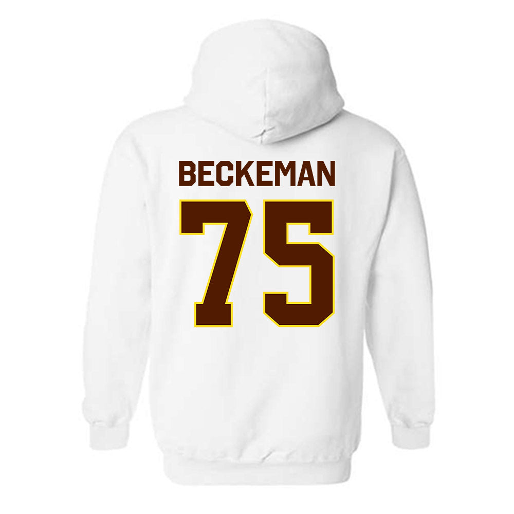 Western Michigan - NCAA Football : Spencer Beckeman - Classic Shersey Hooded Sweatshirt-1