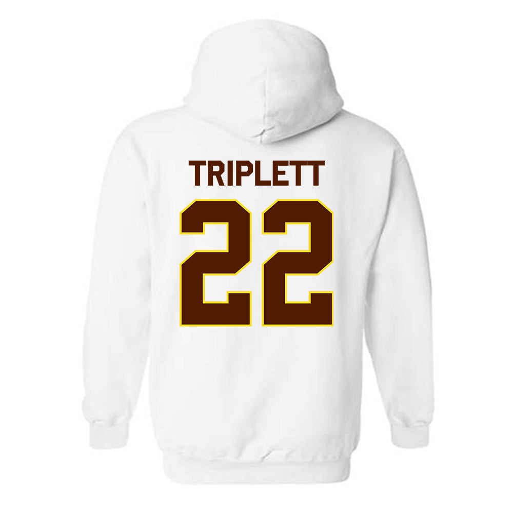 Western Michigan - NCAA Football : Donovan Triplett - Classic Shersey Hooded Sweatshirt-1