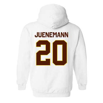Western Michigan - NCAA Men's Basketball : Janis Juenemann - Classic Shersey Hooded Sweatshirt-1
