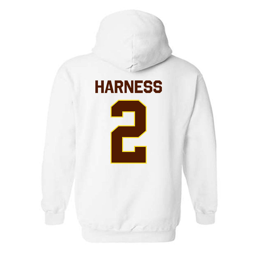 Western Michigan - NCAA Women's Basketball : Alli Harness - Classic Shersey Hooded Sweatshirt-1