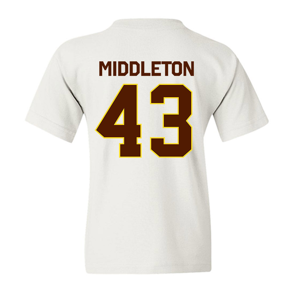 Western Michigan - NCAA Baseball : Cooper Middleton - Classic Shersey Youth T-Shirt-1