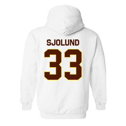 Western Michigan - NCAA Men's Ice Hockey : Samuel Sjolund - Classic Shersey Hooded Sweatshirt-1
