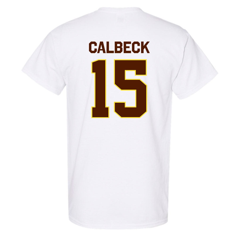 Western Michigan - NCAA Men's Ice Hockey : Alex Calbeck - Classic Shersey T-Shirt-1