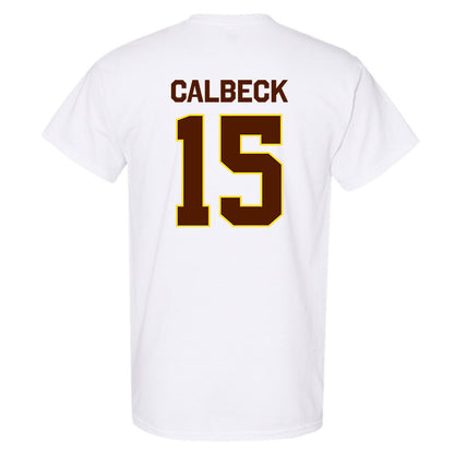 Western Michigan - NCAA Men's Ice Hockey : Alex Calbeck - Classic Shersey T-Shirt-1
