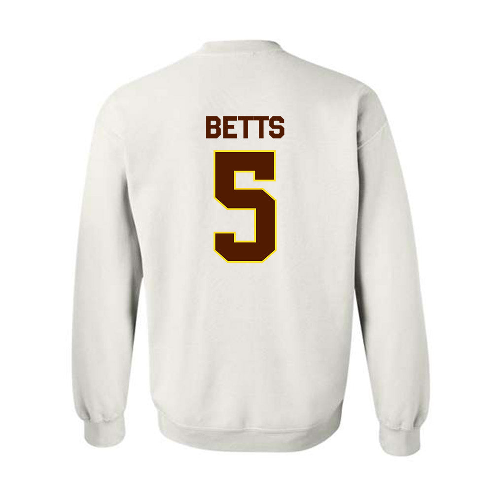 Western Michigan - NCAA Football : Justyce Betts - Classic Shersey Crewneck Sweatshirt-1
