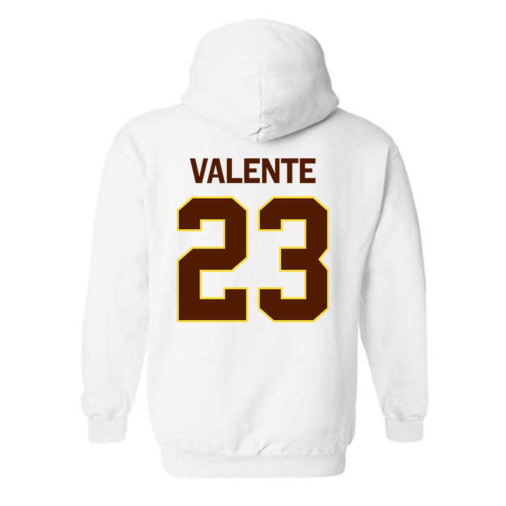 Western Michigan - NCAA Men's Ice Hockey : Liam Valente - Classic Shersey Hooded Sweatshirt-1
