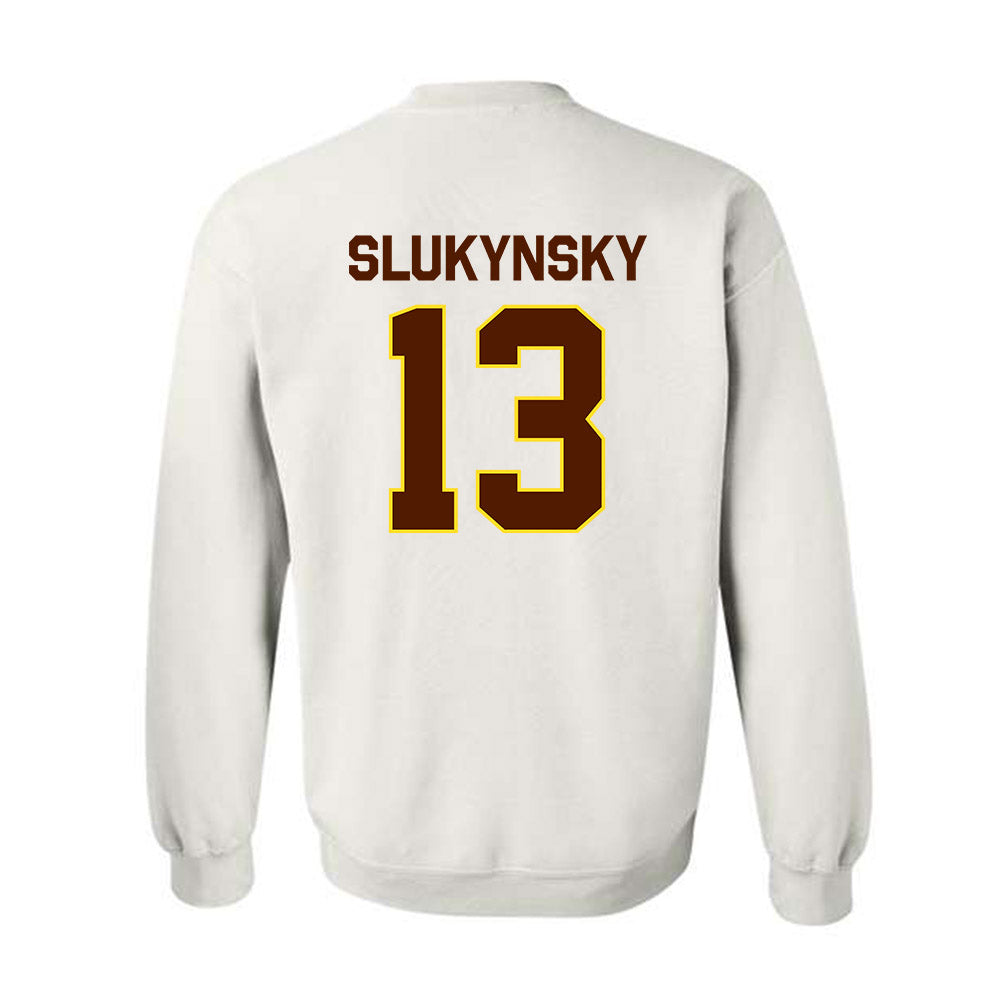 Western Michigan - NCAA Men's Ice Hockey : Grant Slukynsky - Classic Shersey Crewneck Sweatshirt-1