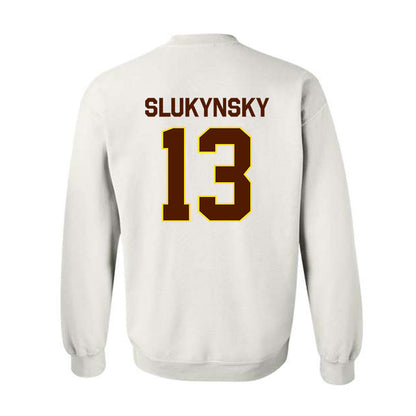Western Michigan - NCAA Men's Ice Hockey : Grant Slukynsky - Classic Shersey Crewneck Sweatshirt-1