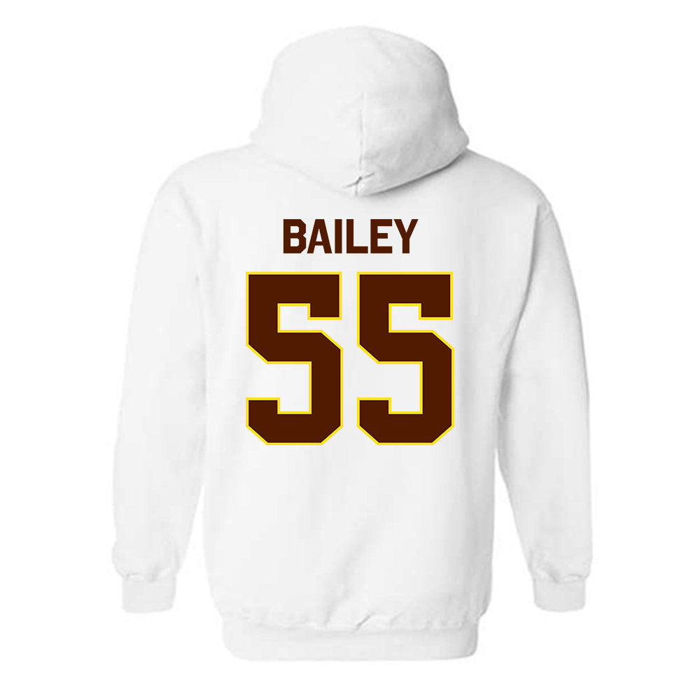 Western Michigan - NCAA Football : Jacob Bailey - Classic Shersey Hooded Sweatshirt-1